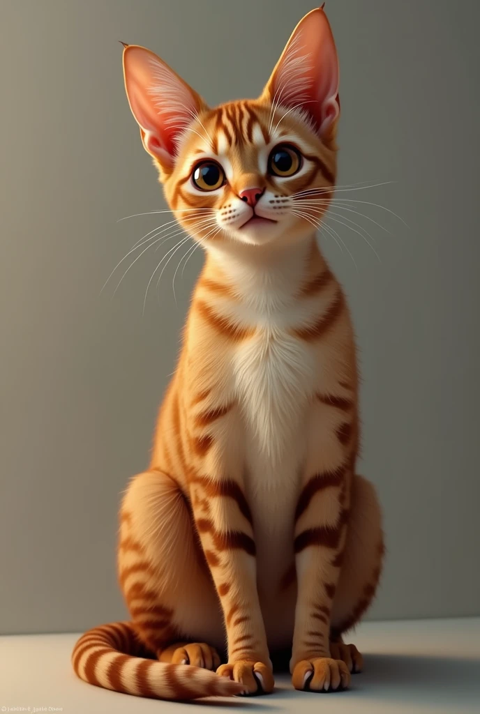 Cute and sexy cat Types、Abyssinian Big Breasts