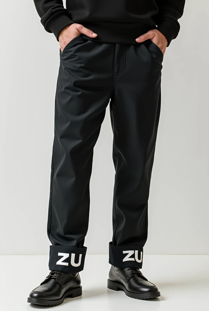 Trousers with cuffs with the ZUP brand