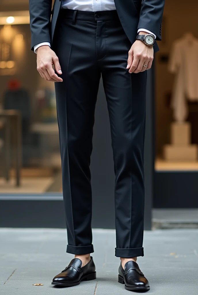 Cuffed trousers with the Zup brand