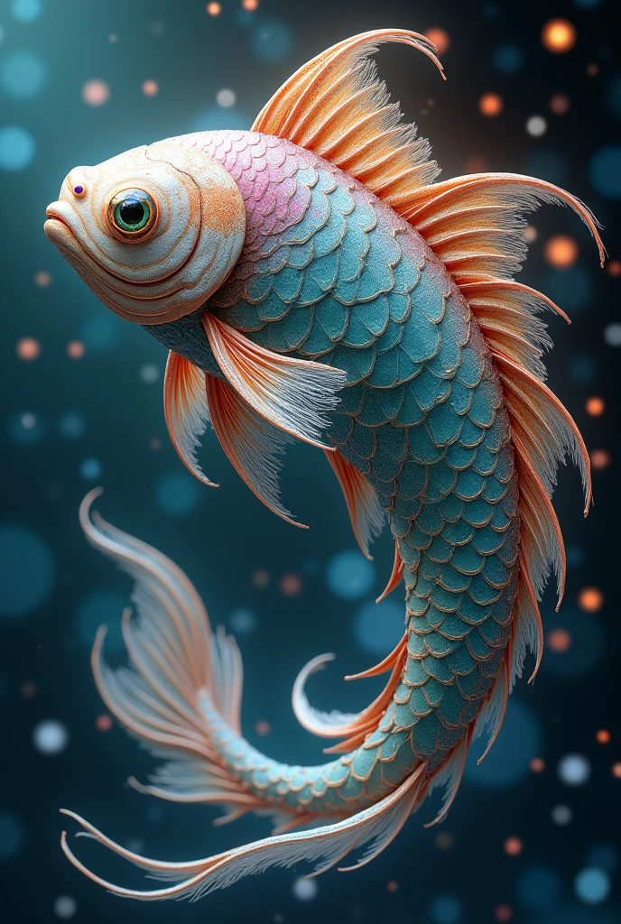 put it in the shape of a fish