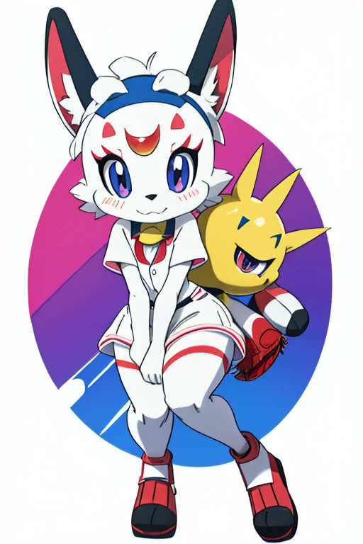 Furry female ant alola pokemon sun and moon fursuit mascot baseball style
