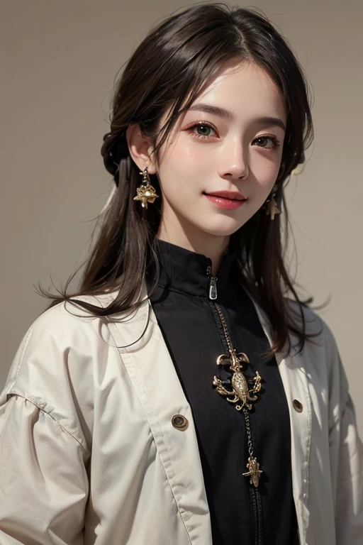 ((Highest quality)), ((masterpiece)), (detailed), One person、Beautiful face、whole body、Real、male子、male、Baggy clothes、smile、modern style、The background looks natural、Lightly pigmented hair、