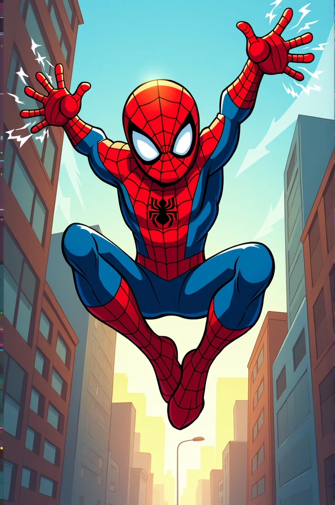 Spiderman en mode cartoon