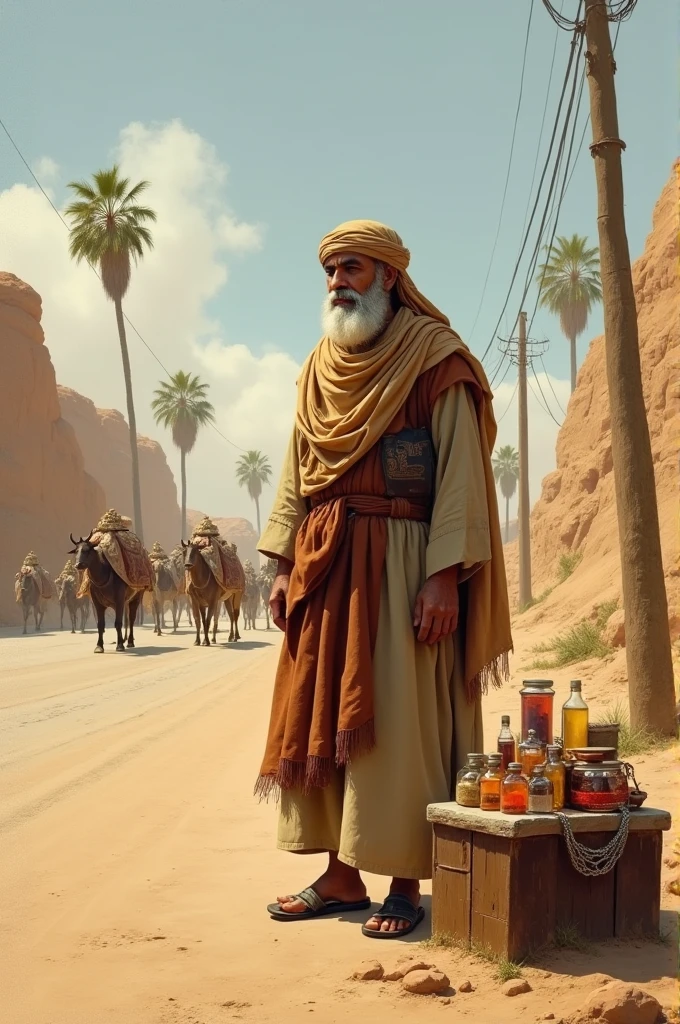 One day, a merchant from Makkah was standing by the roadside.