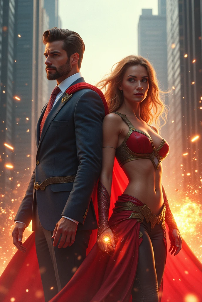 A guy and a girl
The girl has superpowers



