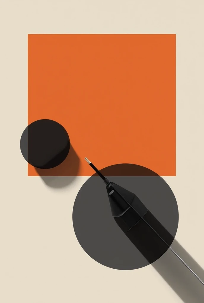 Minimalist Portfolio Design, use colors orange black and dark gray