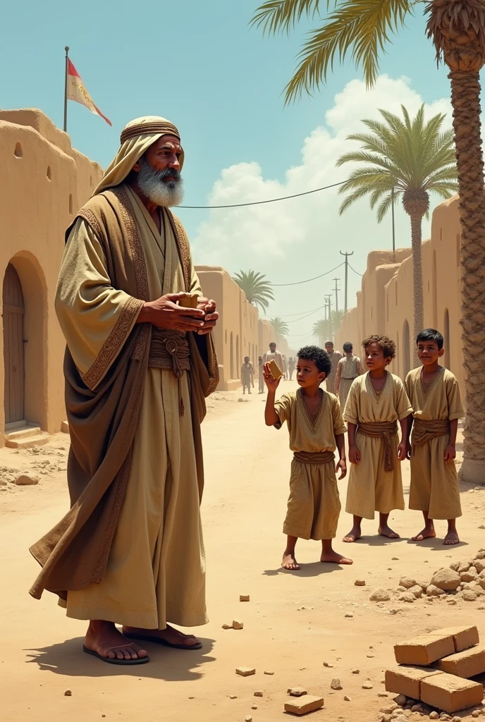One day, a merchant from Makkah was standing by the roadside. A group of small boys threw bricks at him. He rebuked them and said to them, What you are doing is not right.