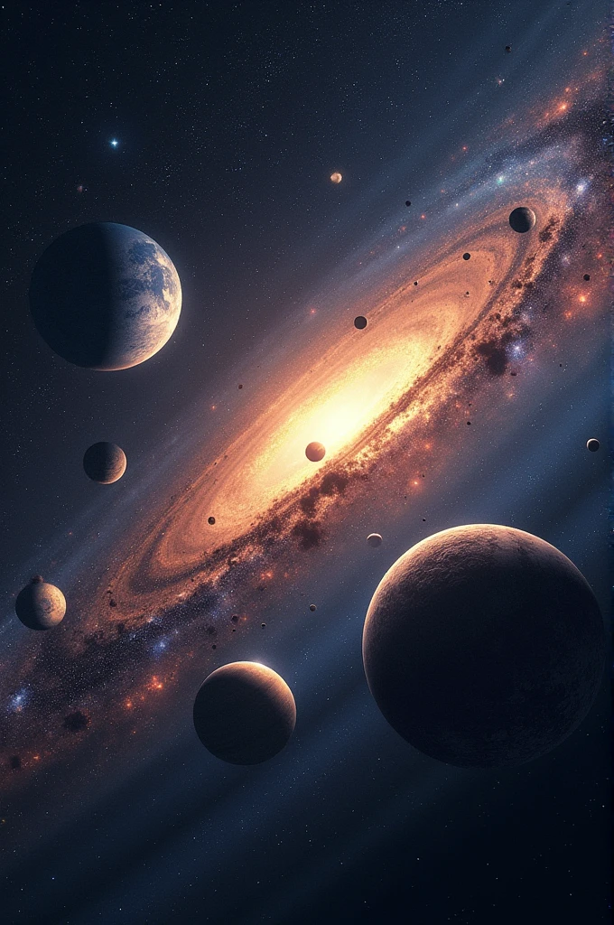 Solar system in the more stars and twinkle stars also glaxy system 