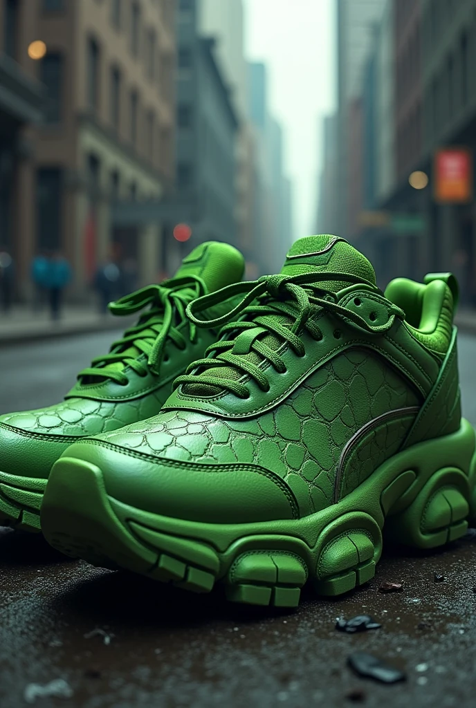 Sneakers  look like hulk