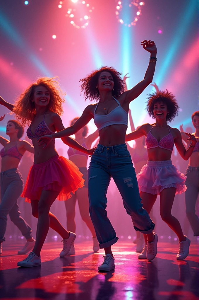 Celebration themed dance music album cover