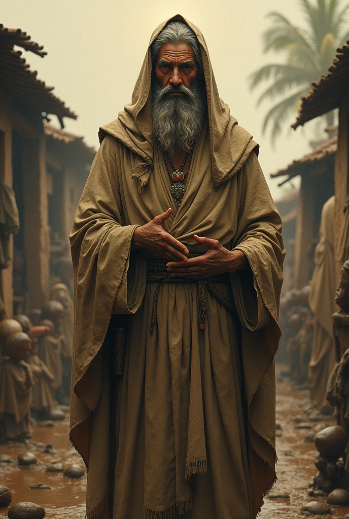 A friendly poverty god character