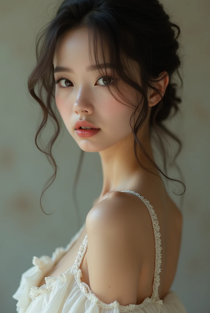 Sexy girl has fair skin