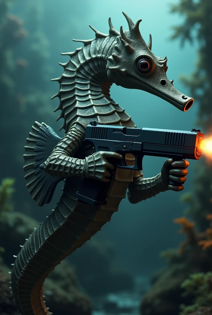 Tactical Seahorse with Glock
