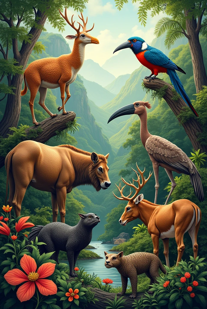 Many beautiful animals background and "G D C
BS ZOOLOGY" present in written form