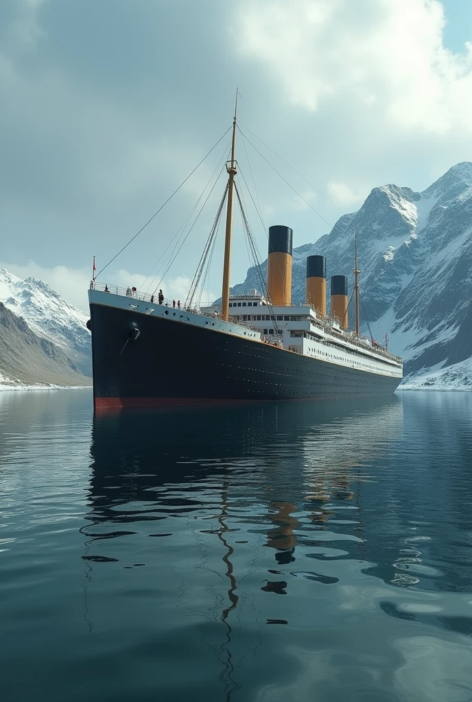 Show the titanic in Armenia sinking