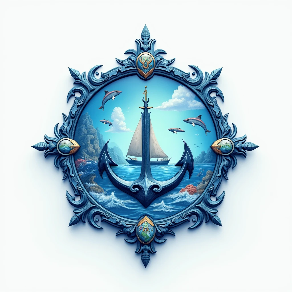 High resolution, masterpiece, accurate, high quality, Ultra high definition, logo, seaart logo, app logo, 2d,