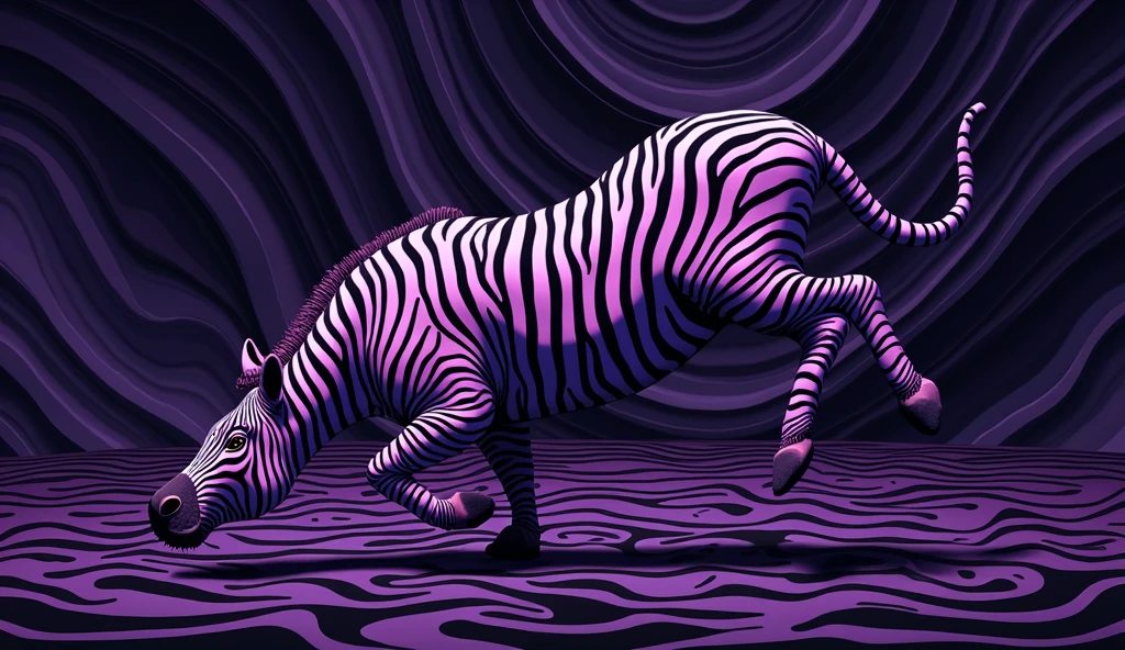 (((Do not show animals))),zebra print on a purple background with 黑色的 and white stripes, surreal 黑色的 and purple, 黑色的 and purple colors, purple and 黑色的, Tiger Skin, 黑色的 and purple, Tiger Stripes, Very abstract, Abstract ripples background, the madness of mono-purple,purples and 黑色的s, purple background, purple. purple, skin, Smooth organic pattern