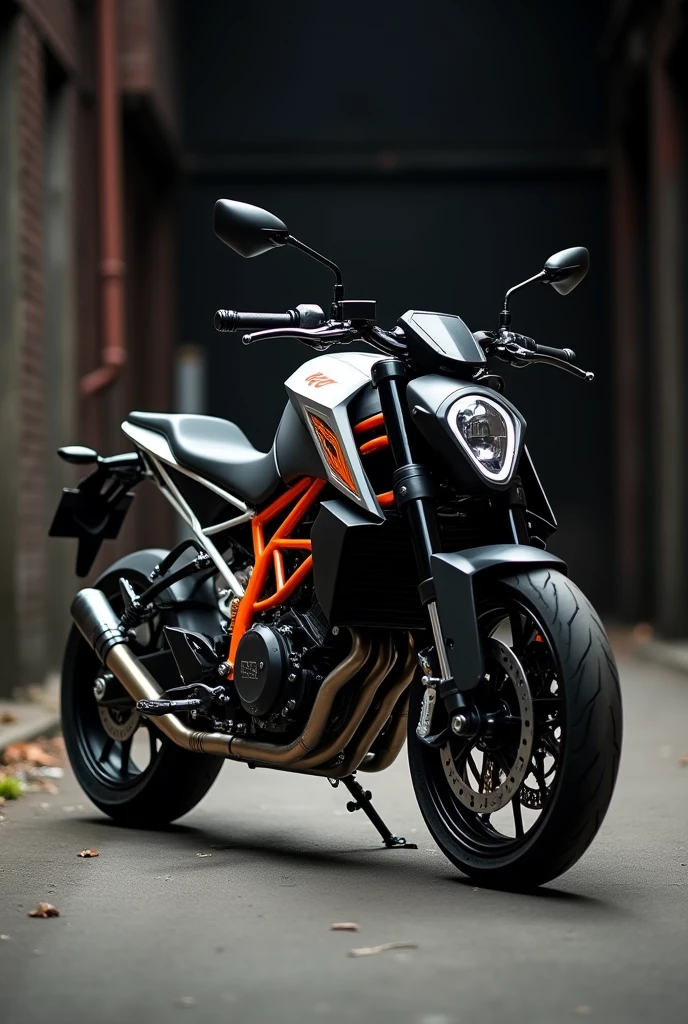 Ktm duke 200 modify black and grey colour 