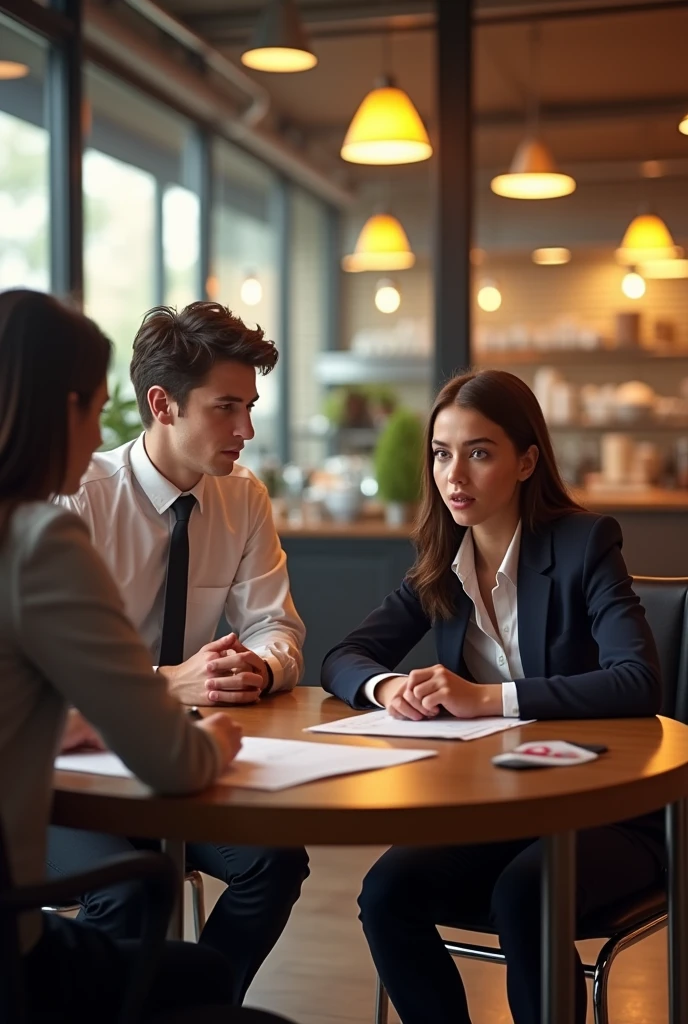 Students go to interview at a restaurant.