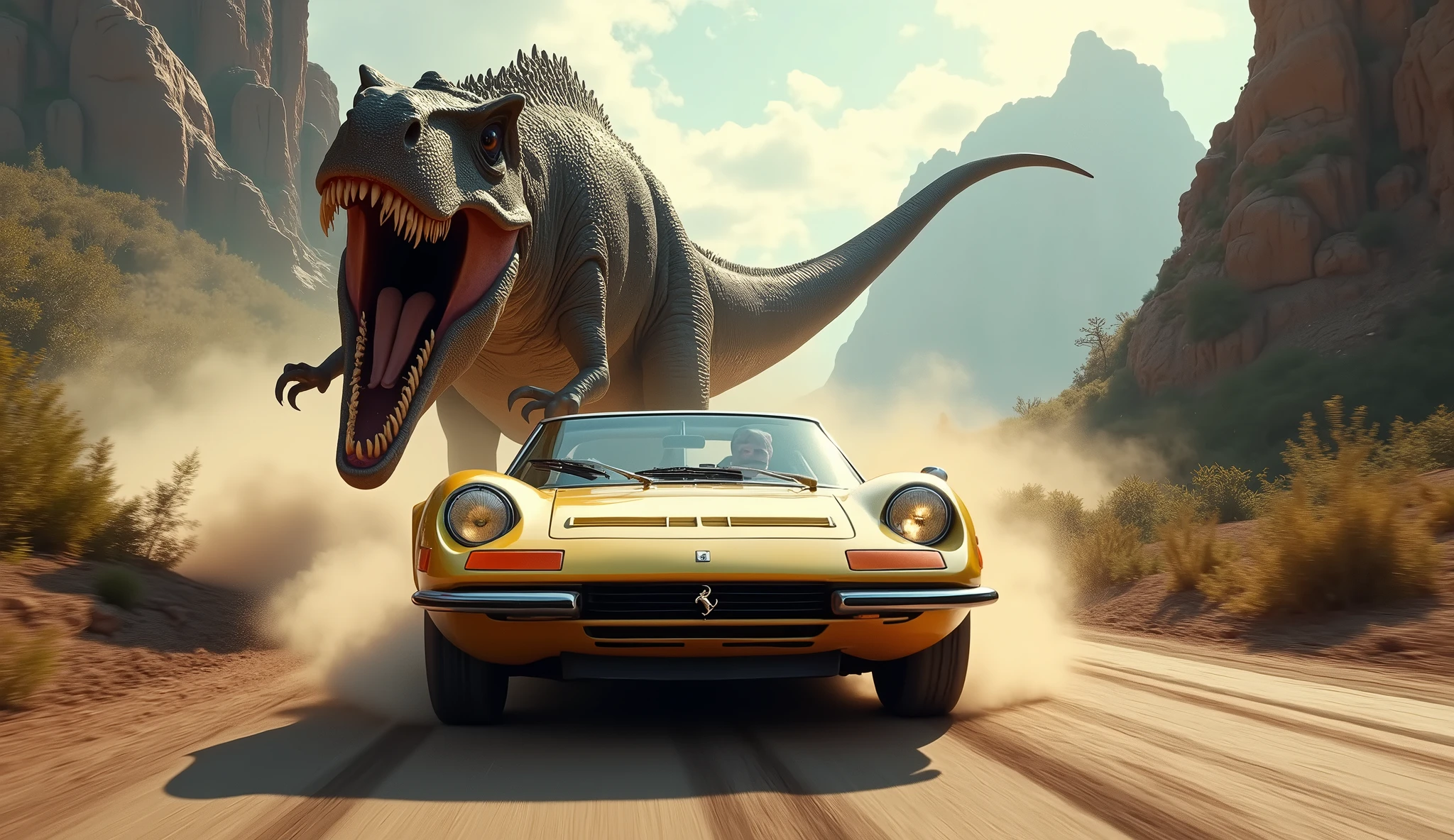 Run away at breakneck speed、Dino 246GT