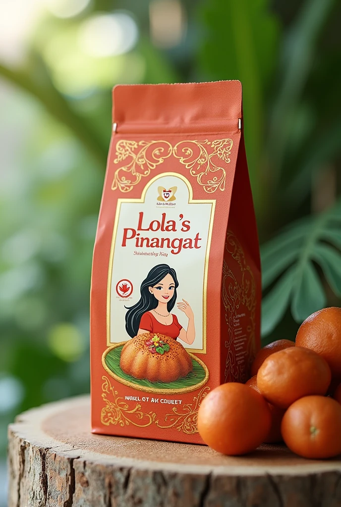 Create a logo packaging about Lola's pinangat