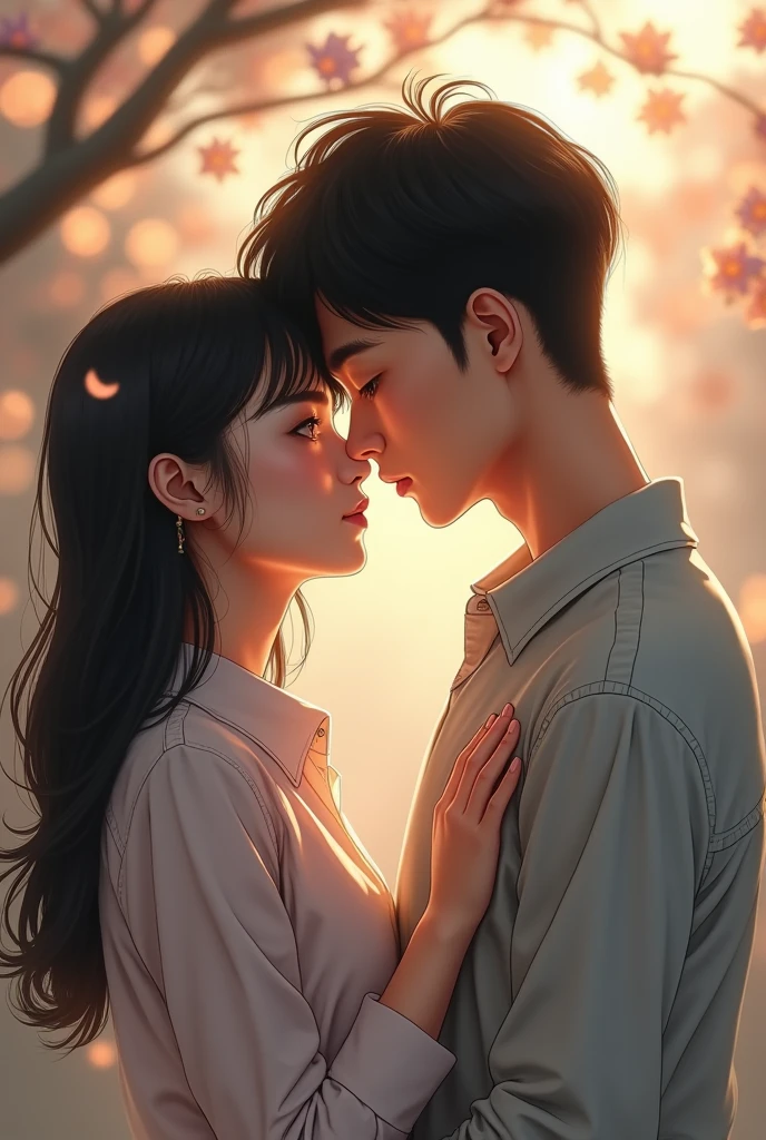 Korea girl kiss korea boy