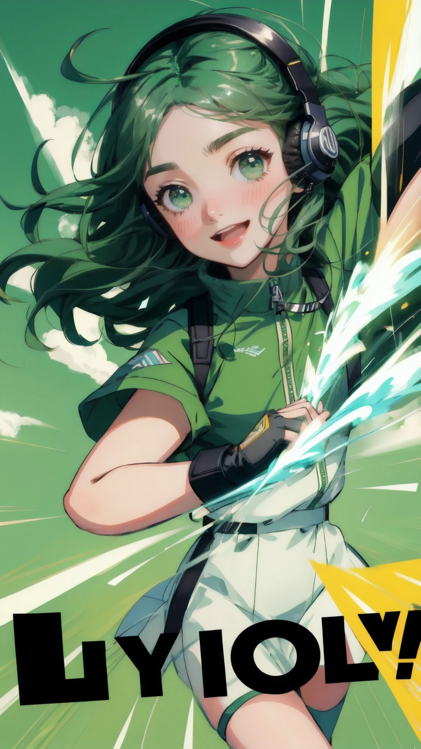 masterpiece, best quality, (1girl, solo),
kyoumachi seika, 1girl, solo, green eyes, green footwear, thighhighs, red necktie, necktie, skirt, black thighhighs, smile, full body, detached sleeves, boots, green skirt, short hair, black hair, looking at viewer, standing, bangs, headphones, zettai ryouiki, shirt, blush
<lora:KyoumachiSeika:0.6>
((((( outdoors, cowboy shot, dynamic pose, panties)))))