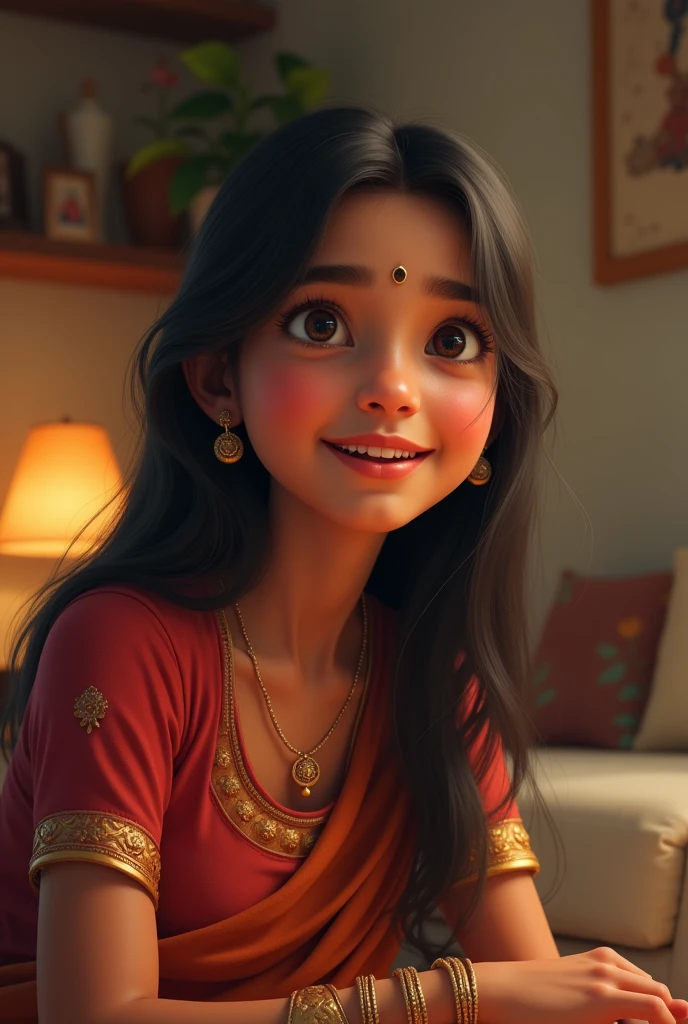 Create an Indian Girl talking naturally