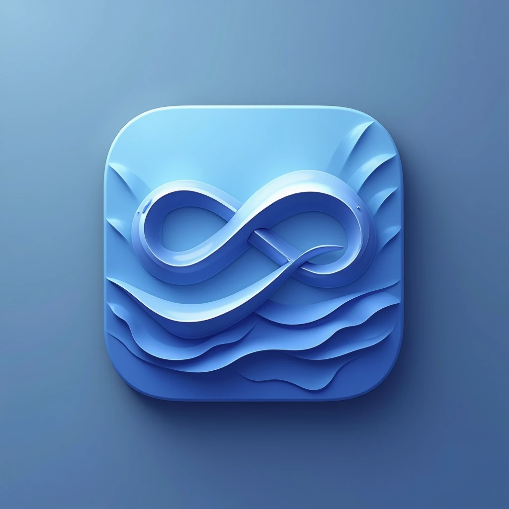 High resolution, masterpiece, accurate, high quality, Ultra high definition, logo seaart logo, app logo, infinity