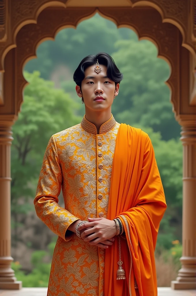 Jungkook in indian dress