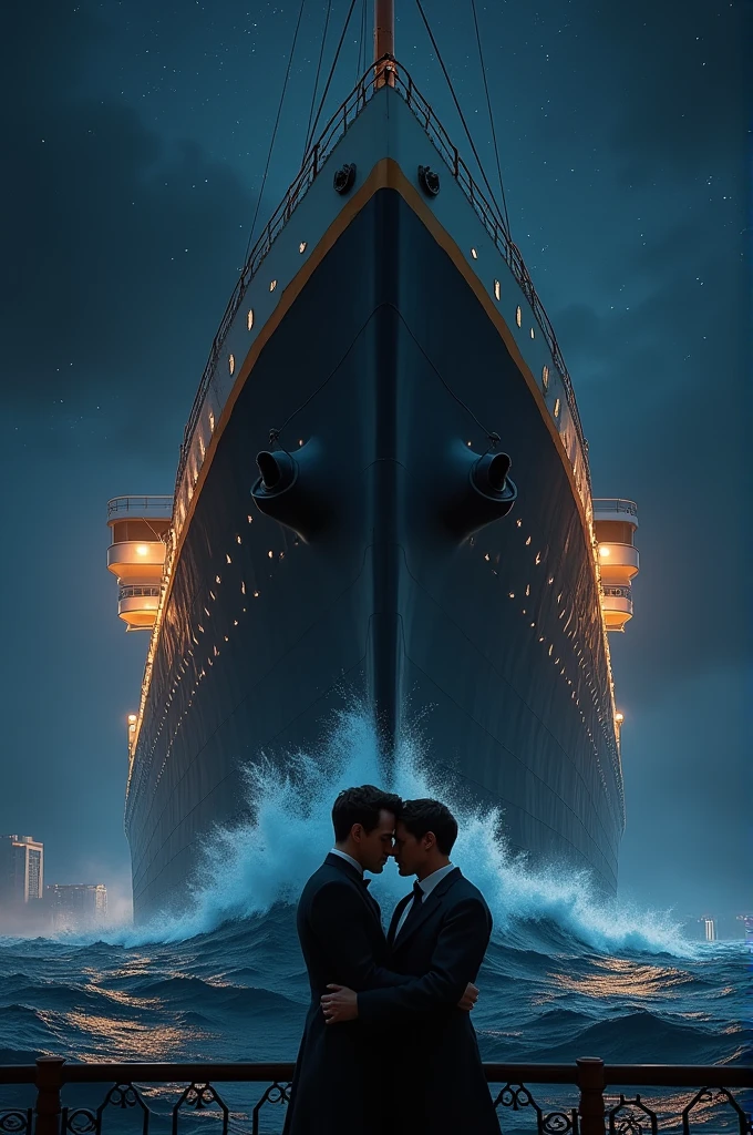 Show gay couple on titanic movie in the sharp part