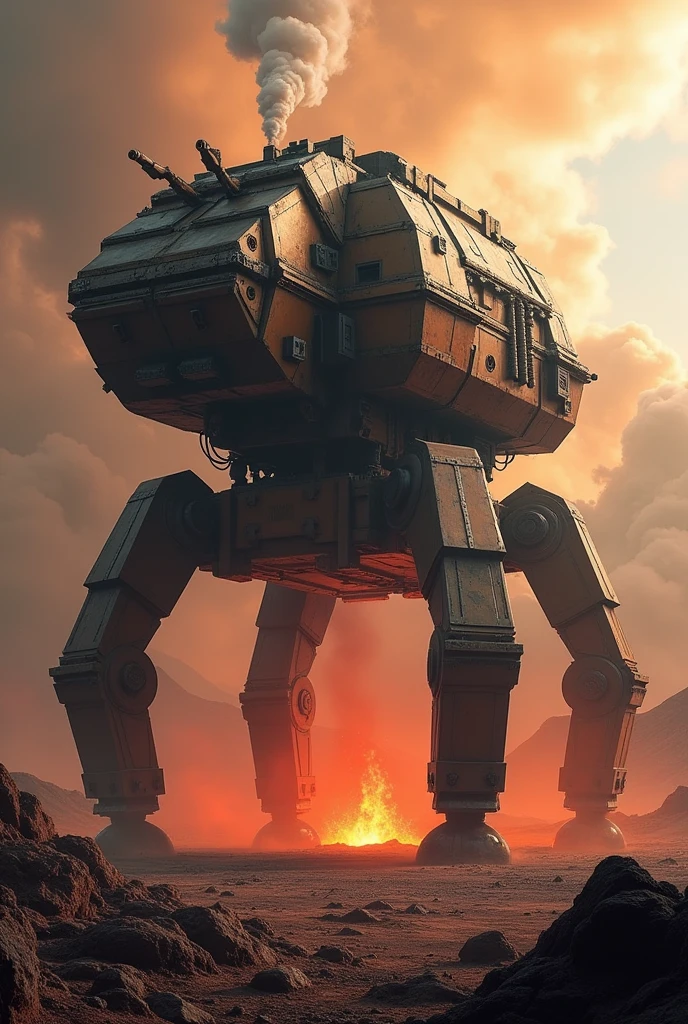 Volcano World, 6 Legged Troop Transporter/ Ruff, sci-fi, Star Wars Style