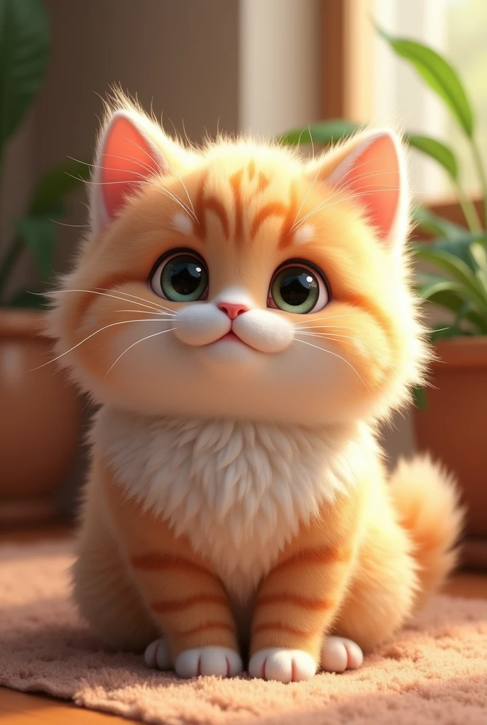 Cute cat fluffy fur