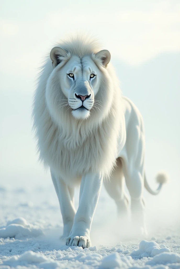 White colour lion
