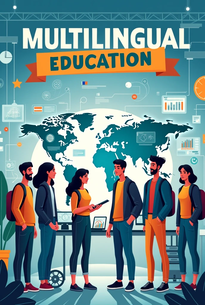 Promotion multilingual education poster 
For engineering 