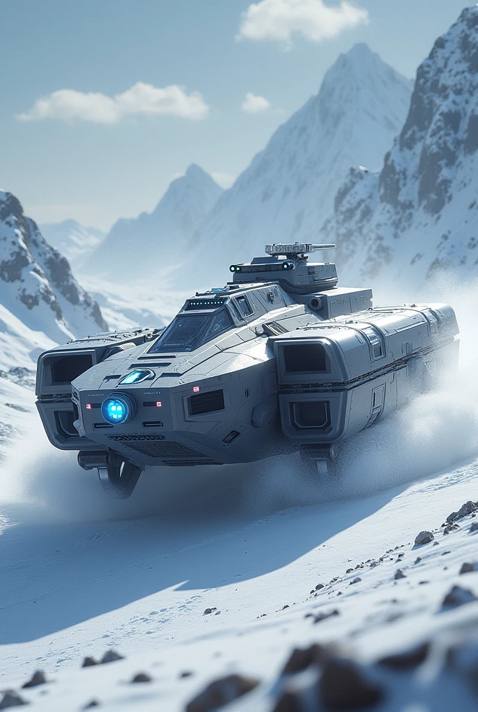 Snow World, Troop transport, sci-fi, futuristic