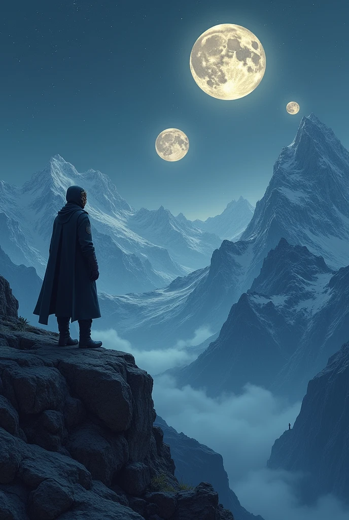 LET THE TITLE WRITE 3 LEGENDS 3 MOONS STARS MASKED SOLDIER IN THE MOUNTAIN VIEW