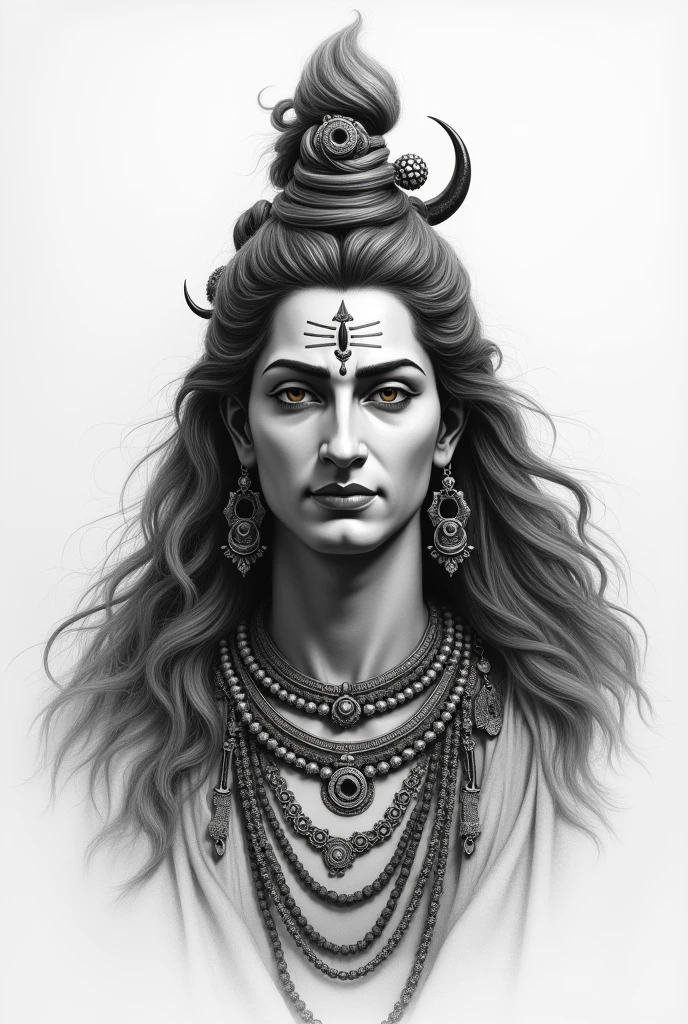 Lord Shiva pencil 4k image