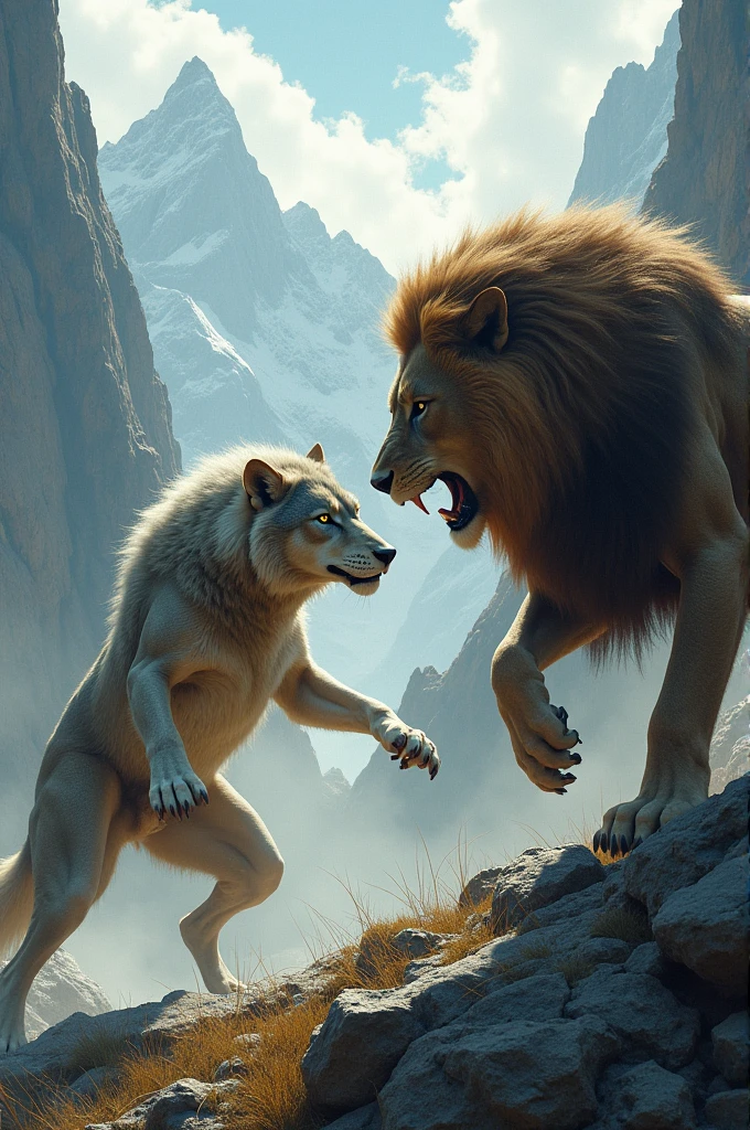 wolf vs lion