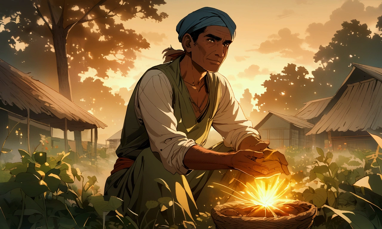 Indian village farmer