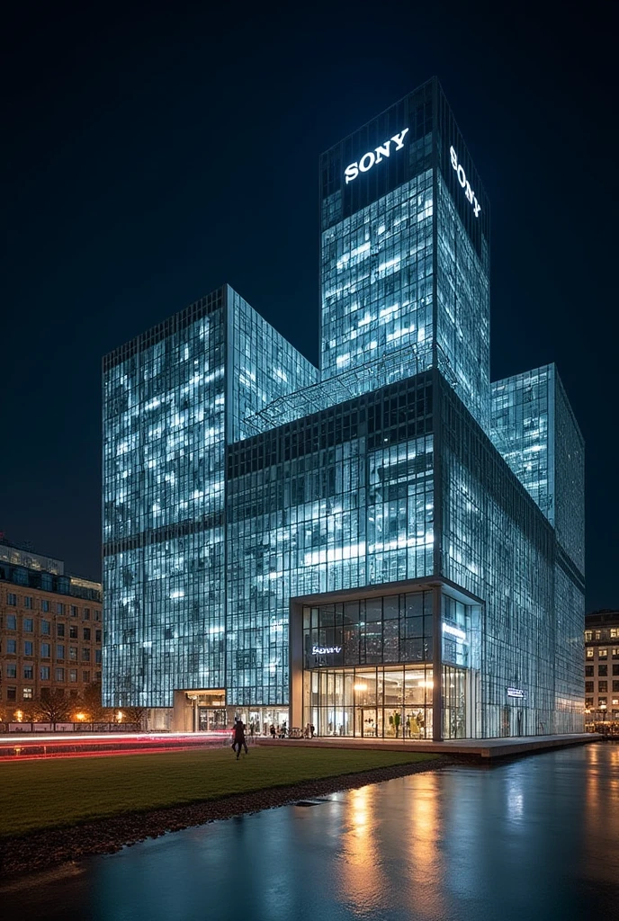 Sony Center Berlin at Night