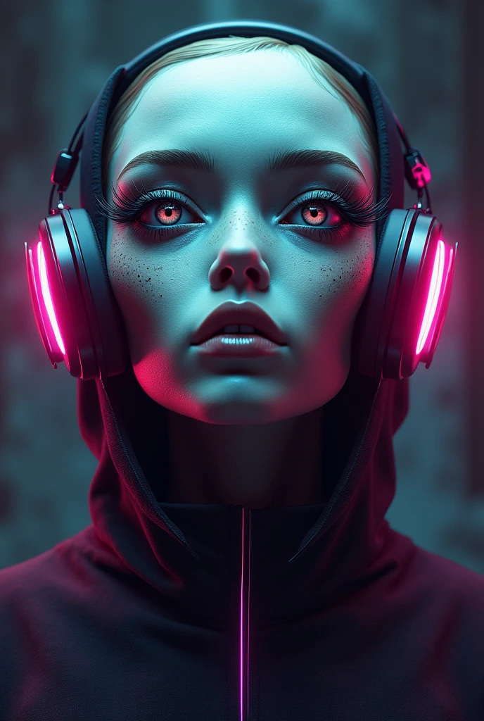 Album cover with alien face with headphones With the name Dj CA highlighted in the middle of the cover