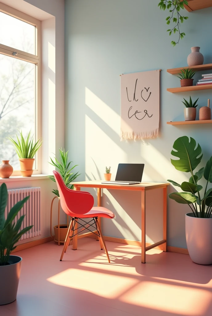 a background with some vlog vibe not too much cartoonish and overedited