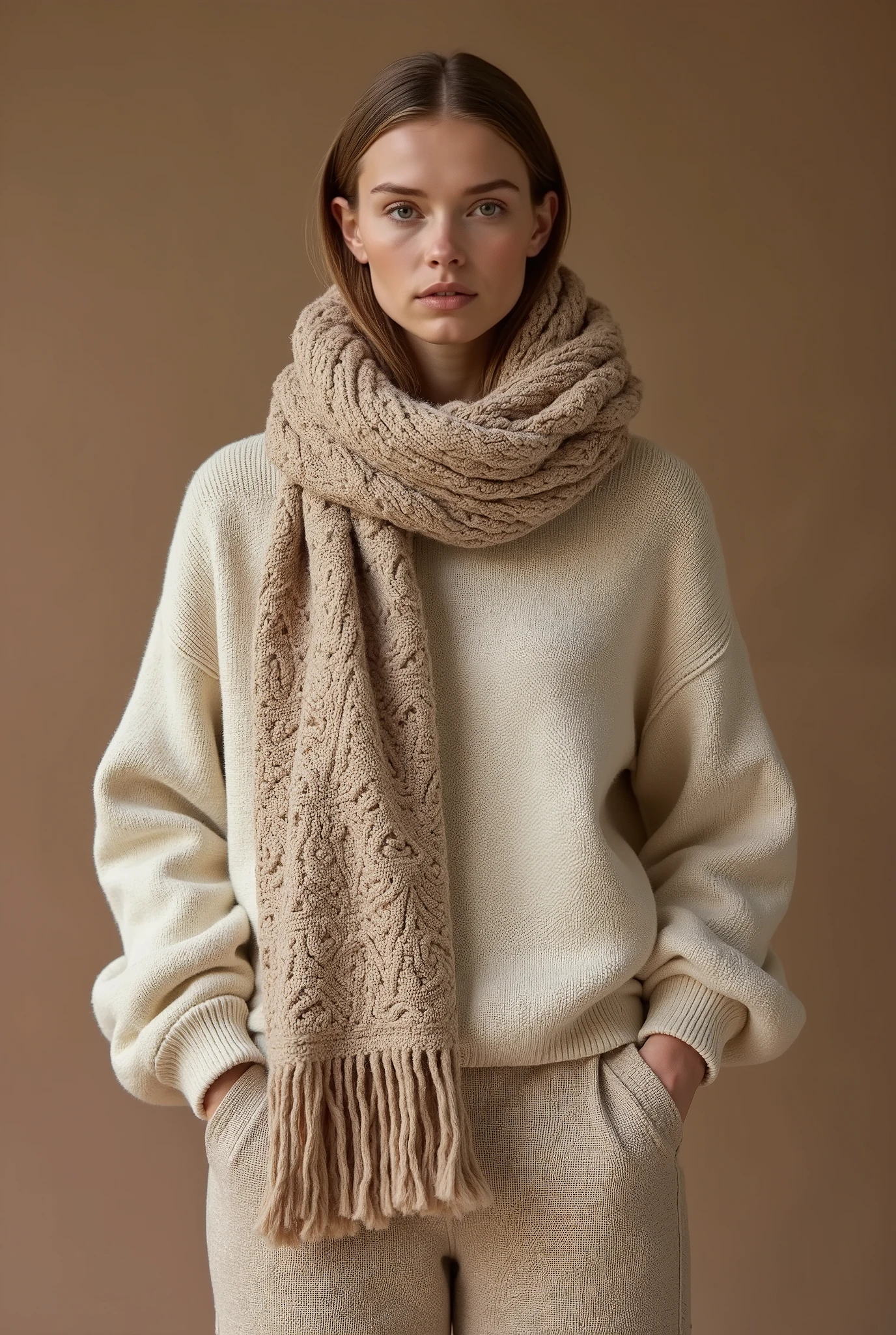 Innovative knit goods with natural coloring