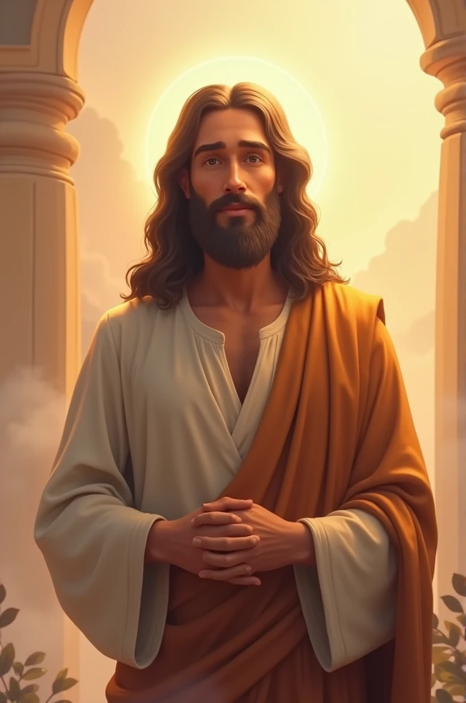 Make a video with the image of Jesus saying Good Morning!