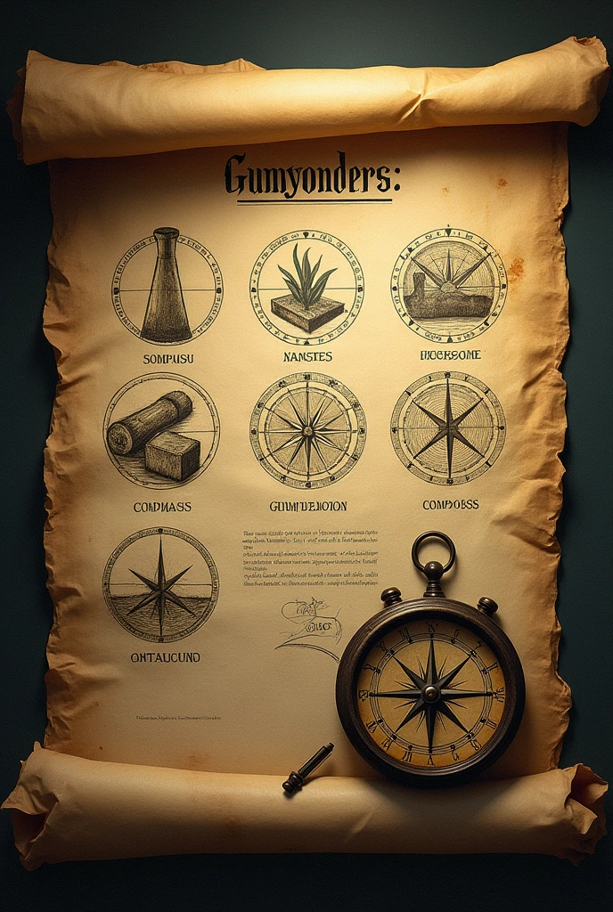 ancient paper gunpowder and compass