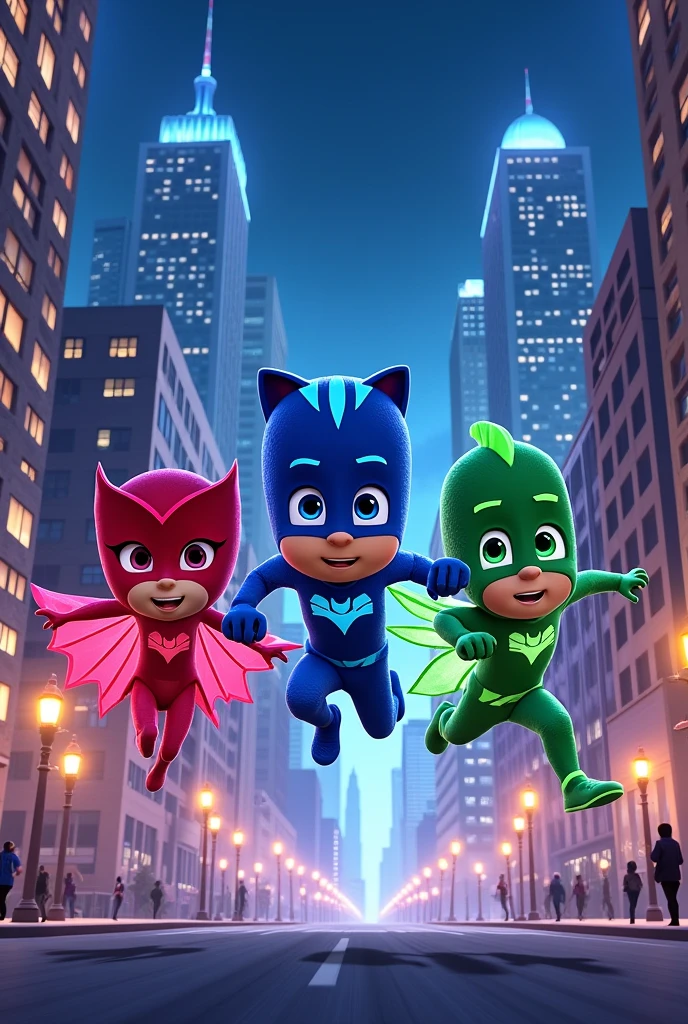 pj masks na cidade 