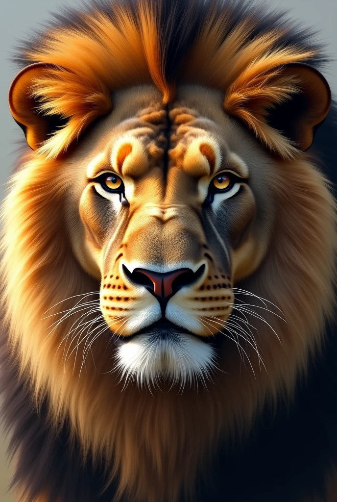 Face Lion real