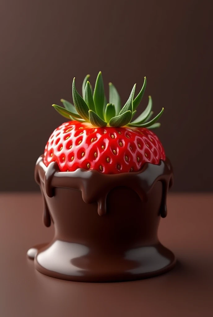 Strawberry covered with chocolate 