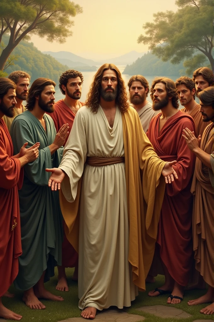 Jesus Christ and his disciples